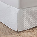 Saia Para Box de Colchão King 1 Peça Matelada 100% Poliéster - Branco