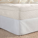 Saia Para Box de Colchão Queen 1 Peça Matelada 100% Poliéster - Branco