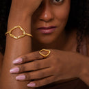 BRACELETE DOURADO GEOMÉTRICO