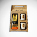 Kit Presente Zaro Café Suave em Grãos 500g + 2 Canecas Brancas 170ml