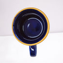 Caneca Zaro Café Azul com Borda Dourada 70ml