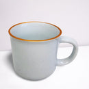 Caneca Zaro Café Branca com borda dourada 200ml