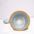 Caneca Zaro Café Branca com Borda Dourada 70ml