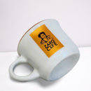 Caneca Zaro Café Branca com Borda Dourada 70ml