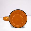 Caneca Zaro Café Laranja com borda preta 200ml