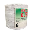 Barbante Dubom Branco Neve - 2 Kg - Fio 6 - 2300m