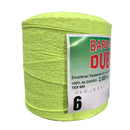 Barbante Dubom Verde Neon - 2 Kg - Fio 6 - 2300m