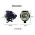 FAROL AUXILIAR LED U7 LED ANGEL P/MOTO NAC