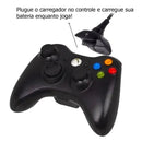 Bateria Controle Para Xbox 360 68000mah + Cabo Carregado