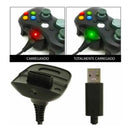 Bateria Controle Para Xbox 360 68000mah + Cabo Carregado