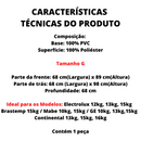 Capa Para Máquina de Lavar Flanelada Abertura Superior com Zíper G