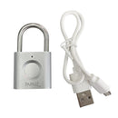 Cadeado Digital com Biometria 30mm Prata CF30 Papaiz