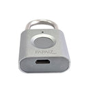 Cadeado Digital com Biometria 30mm Prata CF30 Papaiz