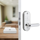 KIT Fechadura Digital YMC 420W Branca com HUB e Zigbee