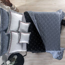 Kit Cobre Leito Dupla Face Casal Padrão Bordado Renove Hipercal 400 Fios