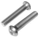100 pçs Parafuso Abaulado Allen sext. Inox 304 M6 6 x 20mm