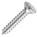 50 pçs Parafuso Chata Phillips Inox Atarrachante 4,8 x 45
