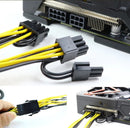 Kit 10 Cabo Y Pci Express Splitter 8 Pinos GPU Mineração