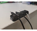 3 X Organizador De Fios E Cabos Adesivo Original Kit Com 3