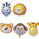 5 Balões Metalizados Animais Safari  - Promoção