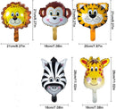 5 Balões Metalizados Animais Safari  - Promoção