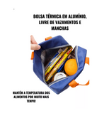 Bolsa Lancheira Térmica Infantil Feminina Escolar Masculina