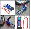 Bomba Ar Pedal Alta Pressão Encher Pneu Bicicleta Moto Carro
