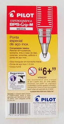 Caneta Esferográfica Pilot Bps-grip-m Verm 1.0 Cx C/12 Unid