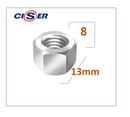 Ciser Porca Sextavada Ma 8 Chv 13 Zb CX Com 500PÇS