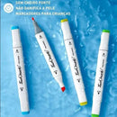 Conjunto De Canetas Marcador Permanente Ponta Dupla 60 Cores