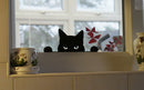 Decoração De Gato Bravo Nervoso Para Janela Parede Banheiro