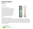 difusores de varetas de ambientes via aroma 100ml