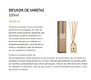 difusores de varetas de ambientes via aroma 100ml