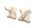 Elefante Poligonal Para Enfeite Lindo 10cm