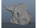 Elefante Poligonal Para Enfeite Lindo 10cm