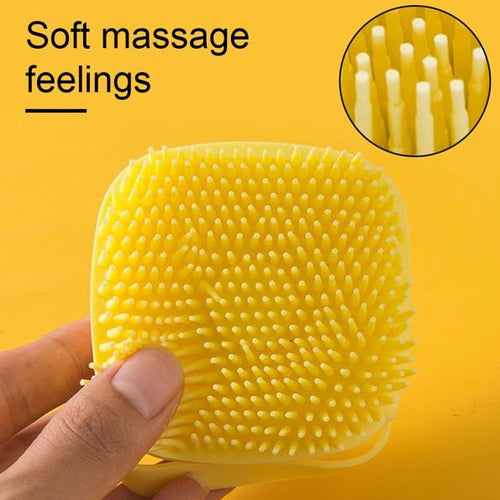 Esponja de Silicone para Banho com Dispenser
