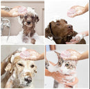 Escova Banho Massagem Dispensador Shampoo Cachorro Pet Cão