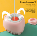 Esponja De Silicone P/ Banho Massageador Dispenser Shampoo