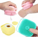 Esponja De Silicone P/ Banho Massageador Dispenser Shampoo