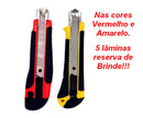 Estilete Profissional emborrachado 18mm Cutter Knife