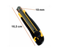 Estilete Profissional emborrachado 18mm Cutter Knife