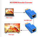 Extensor Hdmi 01 Porta Full Hd Até 30m Cabo De Rede Cat6e/6
