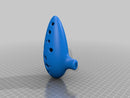 Flauta Azul Zelda Ocarina Of Time 12 Furos Som Perfeito