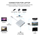 Hub Adaptador usb C Thunderbolt P Hdmi 4k Usb 3.0 Macbook
