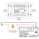 Interruptor de luz inteligente wifi rf433 s/ fio neutro 110V