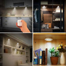 Kit 3x Lâmpada Luminária Led Spot Sem Fio Controle Remoto