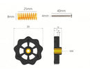 Kit 4 Molas+parafusos+knob Nivelamento Mesa Aquecida Ender 3