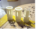 kit com 3 modelos de flash hider para M4 airsoft upgrade