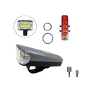 Kit Farol Bike Frontal + Pisca Traseiro Led Usb Recarregável