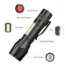 Lanterna Mini Led Lampião Tatica Recarregável Zoom Forte